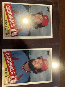 1985 Topps Super Size 5 x 7 Baseball Cards-BRUCE SUTTER Cardinals Cards - Picture 1 of 4