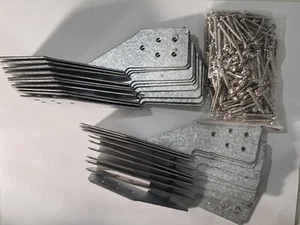 Schwerlast verzinkter Stahl linke Hand Hurricane Krawatten (20er Pack) - Bild 1 von 1