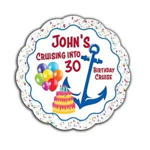 Custom Cruise Ship Door Magnets Personalized Boat Cabin Decorations Birthday - Picture 1 of 7