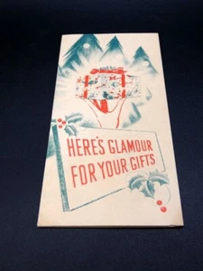 Vintage Christmas Here's Glamour for Your Gifts Wrapping Booklet - Picture 1 of 9
