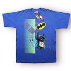 Batman 1988 D.C. Comics "Bat Zone" Blue Tee T-Shirt Vintage Size Xl