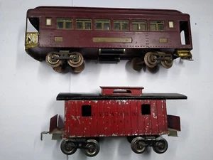 Lionel Prewar Standard Gauge Observation Car 322 and 117 Caboose NYC HRRR - Picture 1 of 24