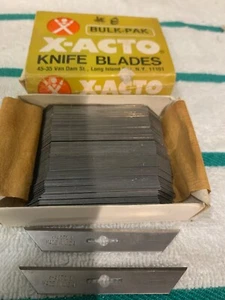 X-ACTO® No. #8 X608 Straight Utility Blades Bulk Pack 100 Blades New Old Stoc - Picture 1 of 7