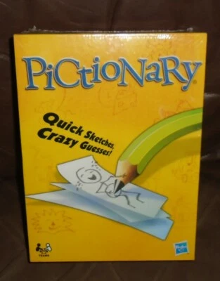 Pictionary Quick Sketches Crazy Guesses New Sealed Cards Party Game Hasbro NEW - Image 1 of 4