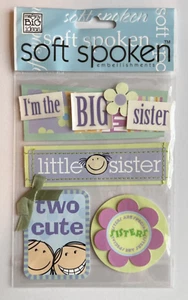 Little Big Sister Two Cute Sisters Are Special Soft Spoken Dimensional Stickers - Picture 1 of 1
