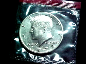 Medio dólar D Kennedy 1972 sin circular en violonchelo - Imagen 1 de 2