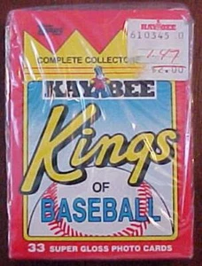 Juego de 33 cartas 1990 Topps Kaybee Kings Of Baseball Mattingly, Puckett, Griffey - Imagen 1 de 3
