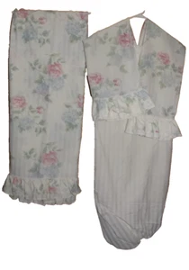 JP Stevens Sheet Set 4 Piece Full Double Bed Floral Ruffle No Iron Vintage - Picture 1 of 17