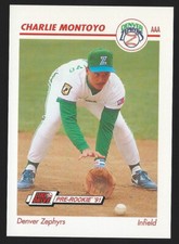 1991 Line Drive AAA #146 Charlie Montoyo Baseball Card - Denver Zephyrs