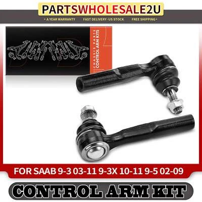 Extremos de barra de amarre exterior delantero 2psc para Saab 9-3 2003-2011 9-3X 2010 2011 9-5 02-09 Foto 1 de 4