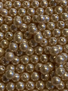 Lot of 500 Faux Pearl Necklace Jewelry Making 6mm Loose Beads Arts and Crafts - Picture 1 of 3