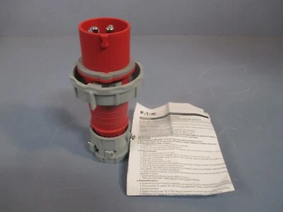 Pino e manga plugue rígido Eaton/Arrow 20A 480V 2P 3W WT RD AH320P7W - Imagem 1 de 4