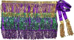 Sequin Skirt - Mardi Gras Dress UP Sequin Skirt, Purple Green & Gold Size Small - Picture 1 of 7