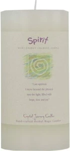 6" x 3" Crystal Journey Herbal Magic Reiki Charged Pillar Candle, Spirit - Picture 1 of 1