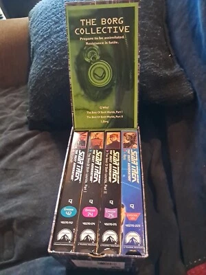 Star Trek TNG: The Borg Collective VHS box set - 1989 4 Borg Episodes - Image 1 of 4