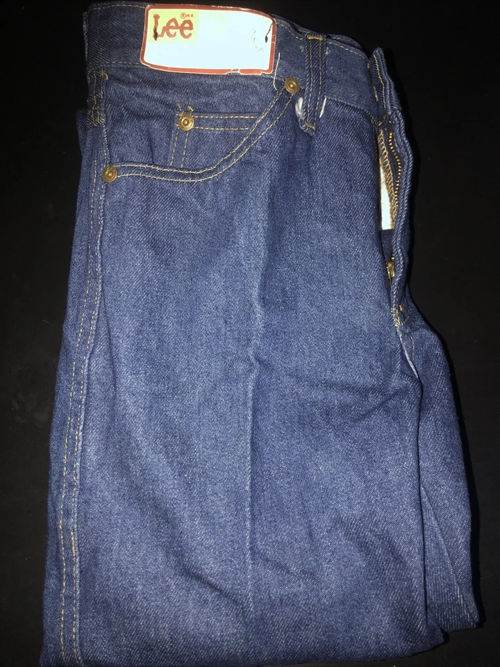 Vintage 70s Lee Denim Jeans Talon 42 Zipper 26” X 34”.         C5 - Image 1 of 4