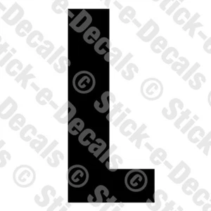 JERSEY LETTER L Vinyl Die Cut Decal Sticker Sport Athlete Alphabet Text - RSD - Picture 1 of 2