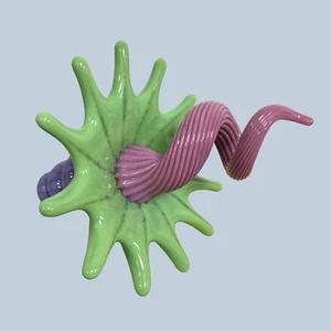 VTG MCM Contemporary Modernist Studio Art Glass Botanical Flower Sculpture Decor - Picture 1 of 12