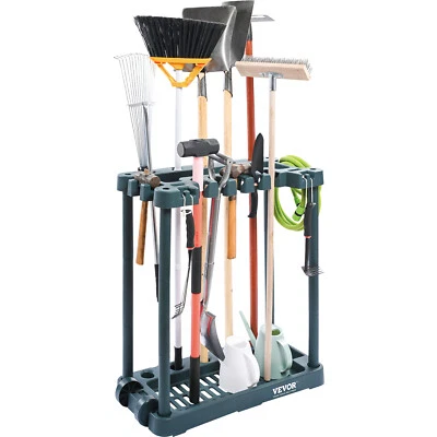 VEVOR Support Range Outils Jardin Garage 10 Emplacements Porte Balai Serpillière - Photo 1/4
