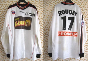 Maillot CHATEAUROUX Porté coupe de la ligue Sébastien Roudet vintage - XL - Imagen 1 de 14