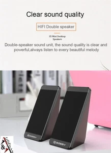 Lautsprecher USB 2.0 18W Speaker Multimedia Boxen für PC Laptop S5 Schwarz - Bild 1 von 9