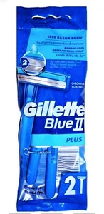 Gillette Blue II Plus Disposable Razor (Chromium) (2 Razors) Ea. * - Picture 1 of 1