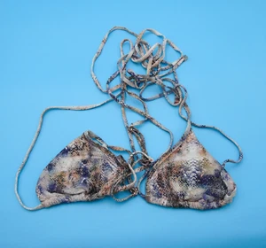 Nuevo Bikini Victoria's Secret Grande Serpiente Acolchado Halter Tirantes Triángulo Natación - Imagen 1 de 7