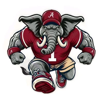 Imán de refrigerador Alabama Crimson Tide troquelado laminado Foto 1 de 3