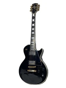EDWARDS Electric Guitar E-LP-92CD 2012 Gig Bag Les Paul Custom Type Ebony Used - Picture 1 of 7