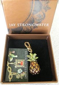 NUOVO CIONDOLO / CIONDOLO ANANAS JAY STRONGWATER CRISTALLI SWAROVSKI CON SCATOLA - Foto 1 di 5
