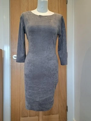 Blue Vanilla Suede Effect Dress  Size 10 - Image 1 of 4