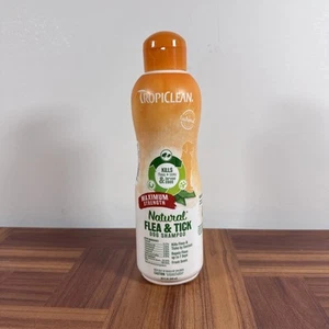 TropiClean Natural FleaAndTick Maximum Strength Dogs Shampoo 20 Oz - Picture 1 of 4
