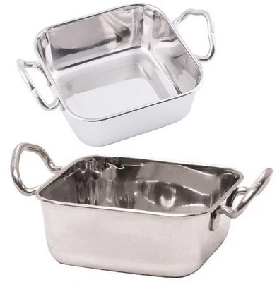 Tablecraft casseruola quadrata monoporzione, da buffet 11.5x11.5x4.5 cm acciaio - Immagine 1 di 2