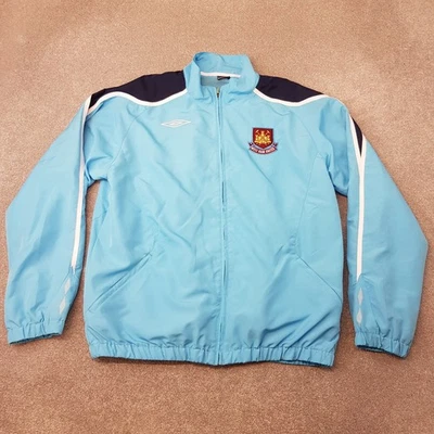 Chaqueta de Pista West Ham Para Hombre XL Azul Umbro 2008/09 Entrenamiento United Fútbol Cremallera Foto 1 de 4