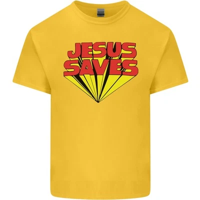 Camiseta Jesus Saves Divertida Cristiana Niños Niños Foto 1 de 4