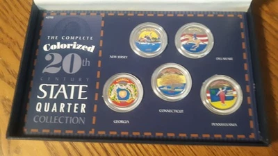 1999 COLORIZED STATE QUARTER BOXED COLLECTION SET - Image 1 of 4