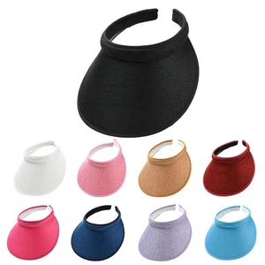 Portable Visor Hat Multi-function Wide Brim Beach Hats Sun Hat Straw Cap - Picture 1 of 14