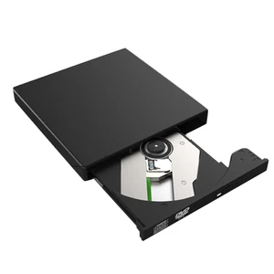Slim External DVD Drive USB 2.0 CD DVD RW Drive Writer Burner Optical Player r - Photo 1/16