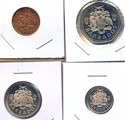 Coins of Caribbean nations 1960s-70s, 66 pieces in uncirculated or proof - Image 1 of 4