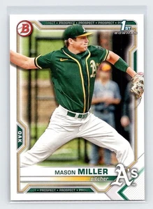 Bowman Draft 2021 - Mason Miller #BD-85 (RC) Athletics - Imagen 1 de 2