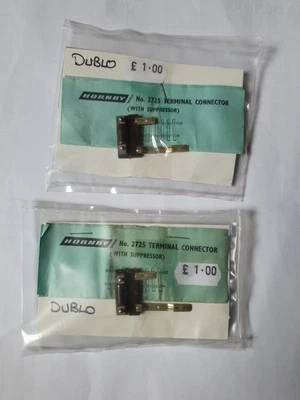 Hornby Duplo 2725 terminal connectors with suppressor & leaflets X 2 - Image 1 of 2