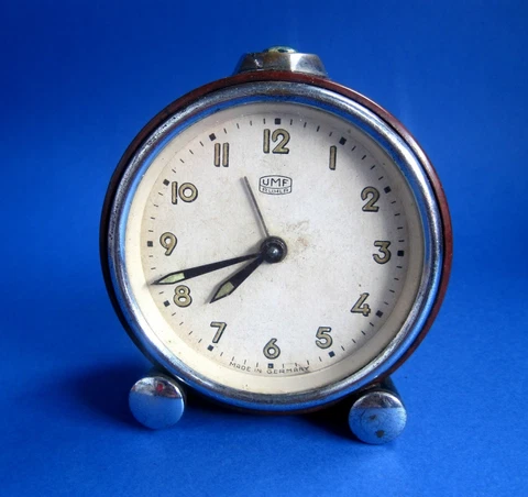 VINTAGE UMF  RUHLA DESK WATCH, TIME MADE IN  Germany  Working Cover