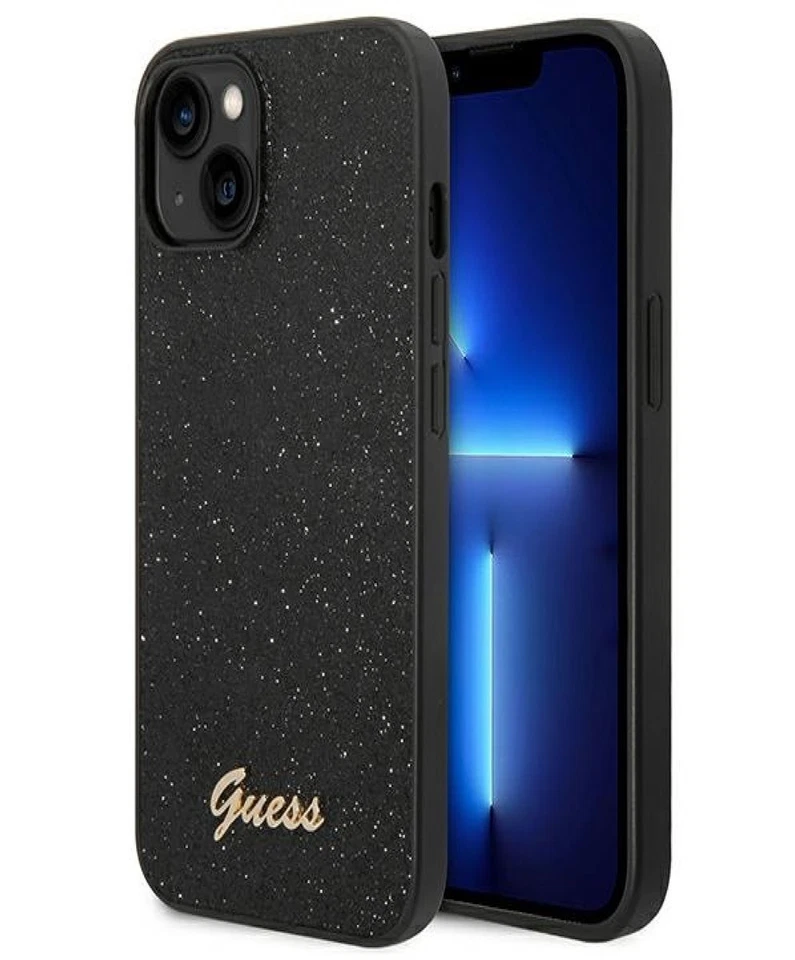 Guess Custodia Rigida Brillantini Script Black Nero per IPHONE 14 Plus 6,7 " - Immagine 1 di 1