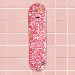 skateboard by @matdisseny - skate art recycled deck "Throw Up" - Imagen 1 de 3