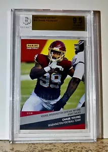 Chase Young 2020 Panini NFL #16 Rookie Card 1 of 537 BGS 9.5 Gem Mint Washington - Picture 1 of 2