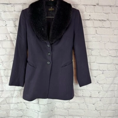 Chaqueta de traje de estudio vintage de lana Georgiou talla 2 con falda a juego talla 4 Foto 1 de 4