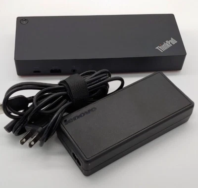 Lenovo ThinkPad Hybrid USB-C /w USB-A Dock 40AF0135US NICE, DOCK & POWER ONLY - Image 1 of 4