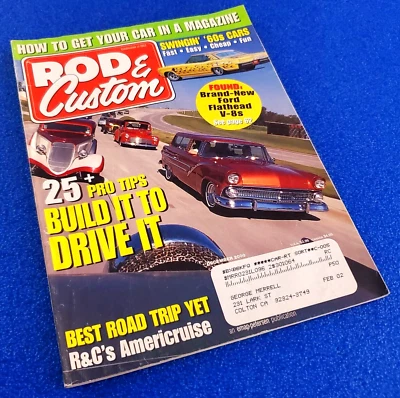 ROD & CUSTOMS 25 PRO TIPS BUILD IT TO DRIVE IT DECEMBER 2000 MAGAZINE SHIPS FREE - Image 1 of 4