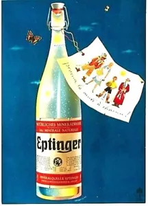 Original Vintage Poster EPTINGER MINERALWASSER 1942 Leupin - Bild 1 von 1