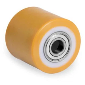 Polyurethan Gabelrolle auf Polyamidkern 82 mm Breite 70 mm  Hubwagenrolle GS - Bild 1 von 1